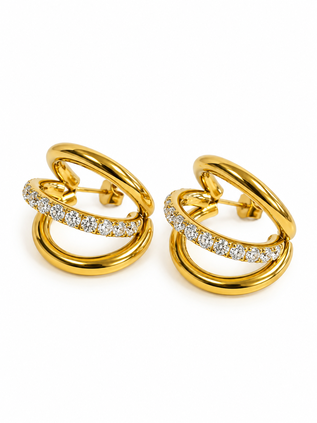 Minimalist Stainless Steel Huggie Hoop Earrings