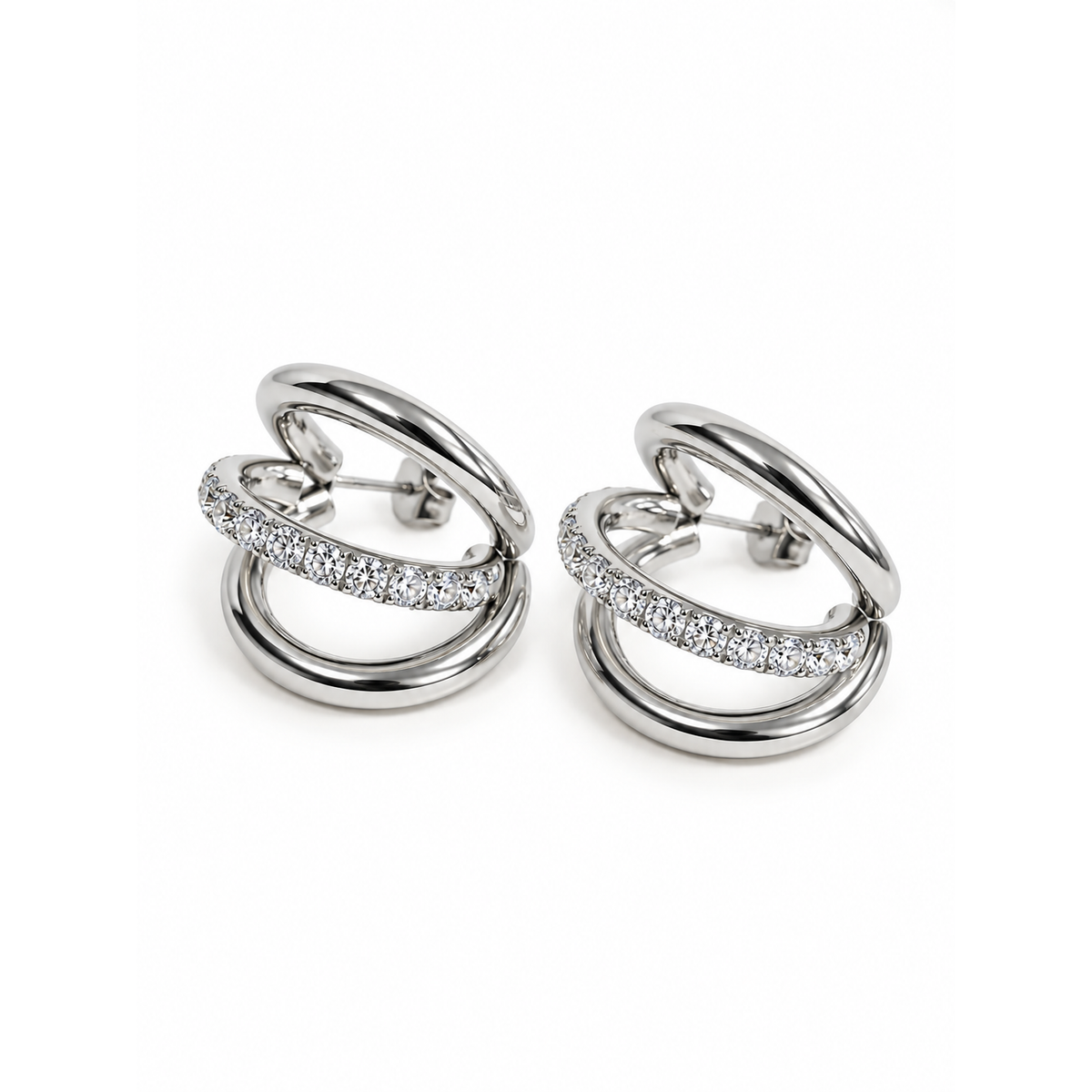 Minimalist Stainless Steel Huggie Hoop Earrings