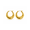 Minimalist Stainless Steel Huggie Hoop Earrings
