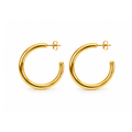 Fashion Minimalist Stainless Steel Huggie Earrings for Women