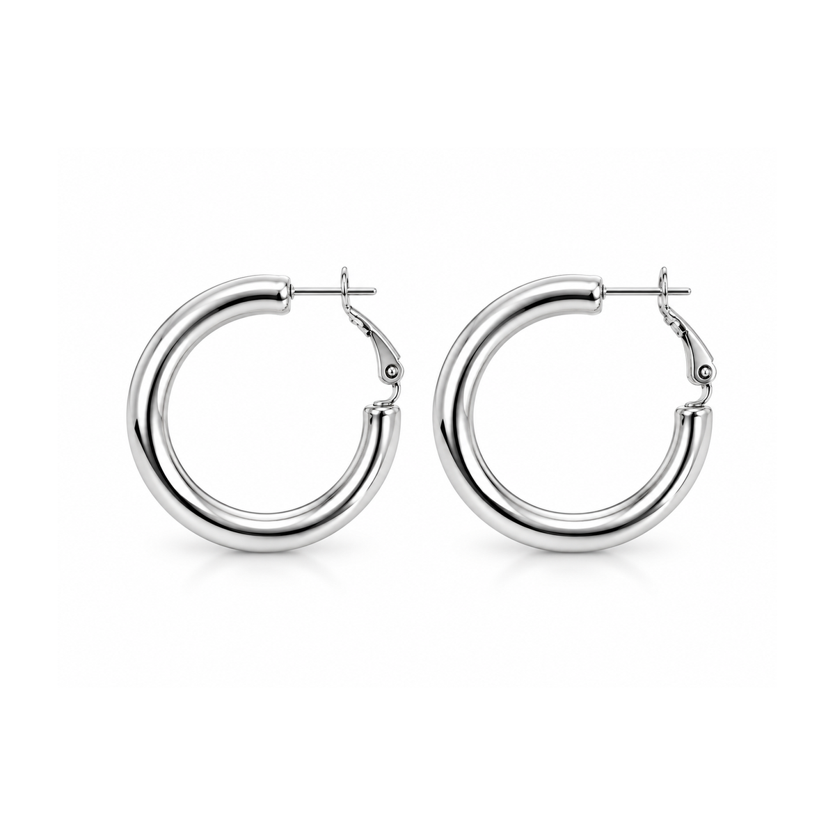 Hypoallergenic Minimalist Stainless Steel Huggie Earrings