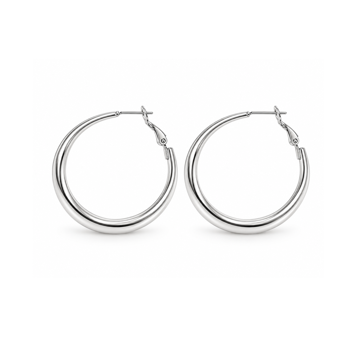 Hypoallergenic Minimalist Stainless Steel Huggie Earrings