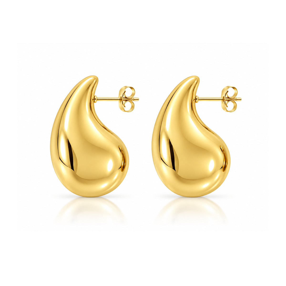 Fashion Minimalist Stainless Steel Huggie Earrings for Women