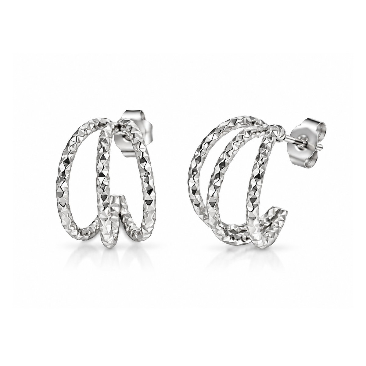 Minimalist Stainless Steel Huggie Hoop Earrings