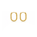Fashion Minimalist Stainless Steel Huggie Earrings for Women