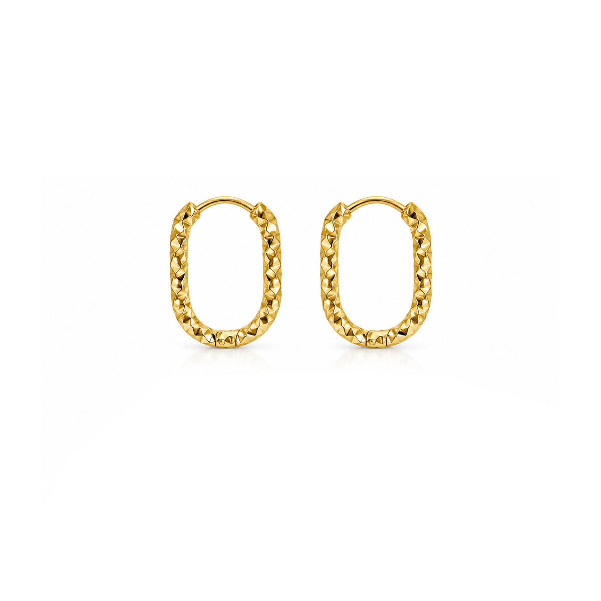 Fashion Minimalist Stainless Steel Huggie Earrings for Women