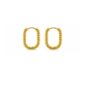 Fashion Minimalist Stainless Steel Huggie Earrings for Women
