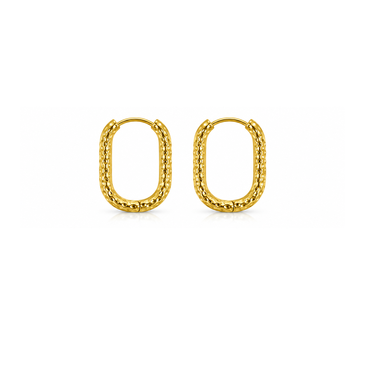Fashion Minimalist Stainless Steel Huggie Earrings for Women