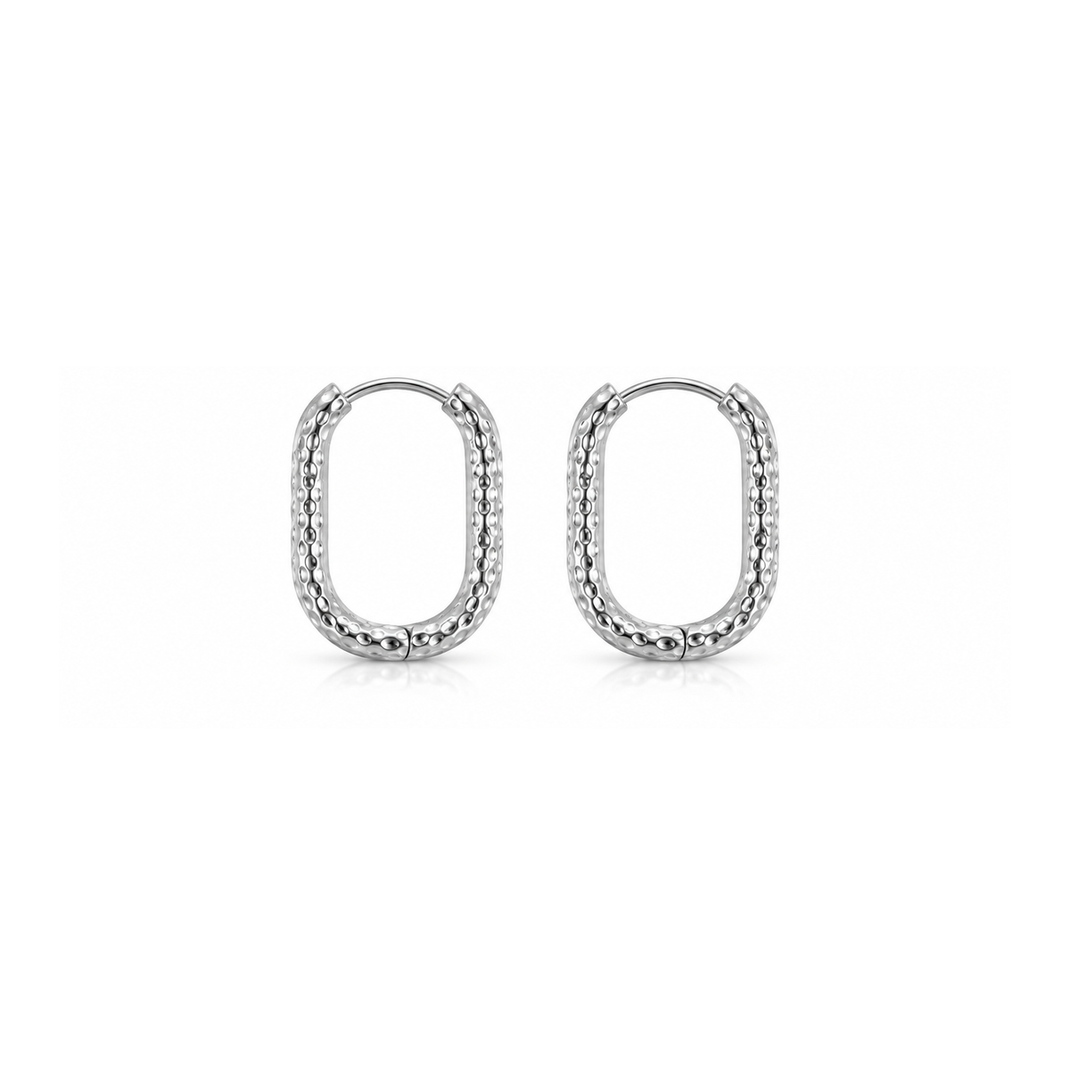 Fashion Minimalist Stainless Steel Huggie Earrings for Women