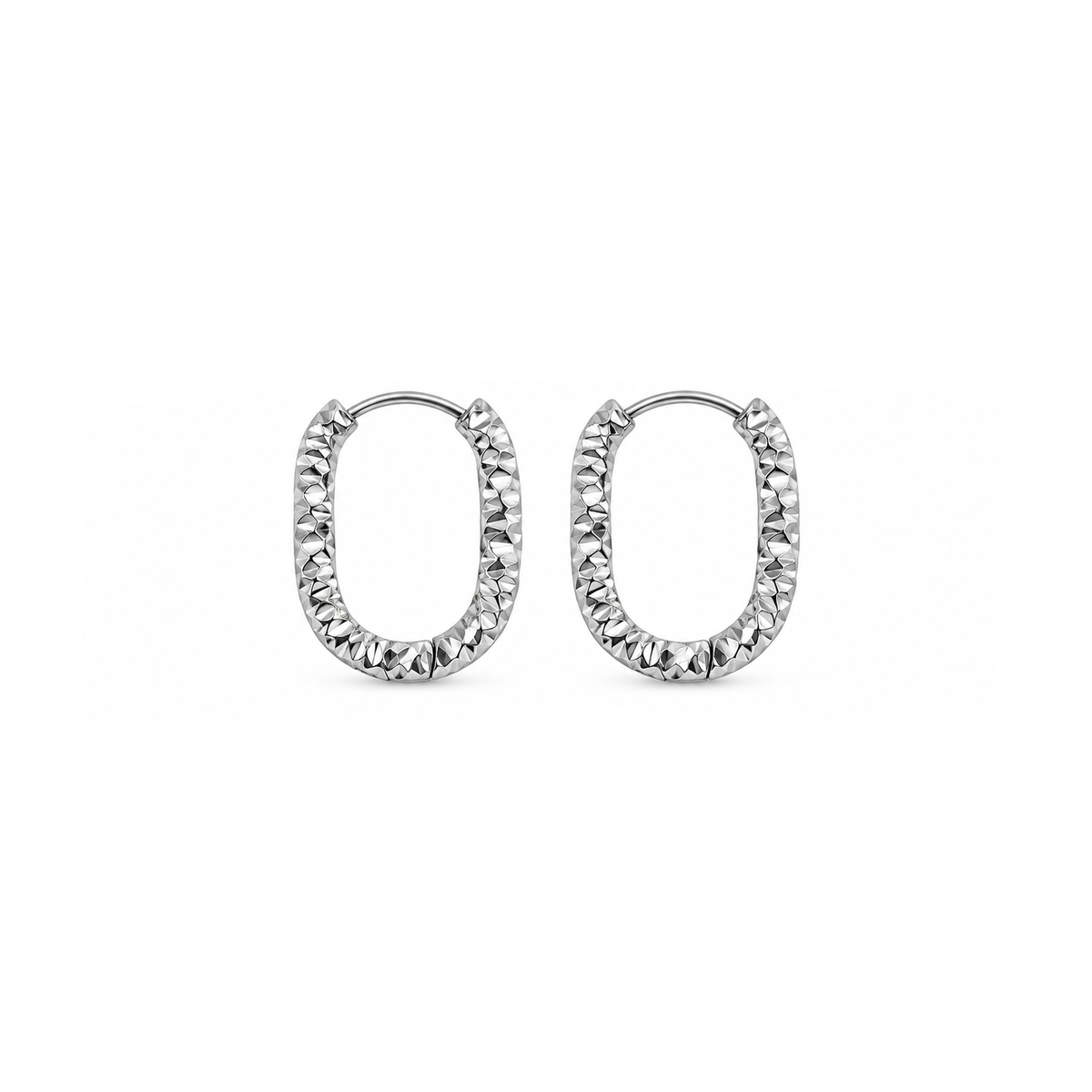 Fashion Minimalist Stainless Steel Huggie Earrings for Women