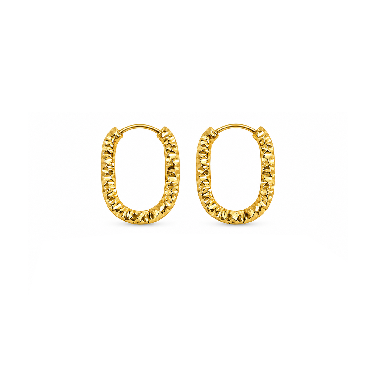 Fashion Minimalist Stainless Steel Huggie Earrings for Women
