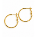 Fashion Minimalist Stainless Steel Huggie Earrings for Women
