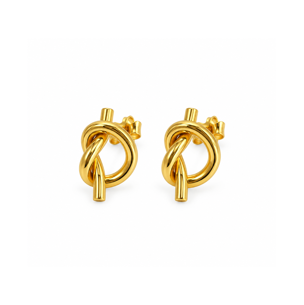 Fashion Minimalist Stainless Steel Huggie Earrings for Women