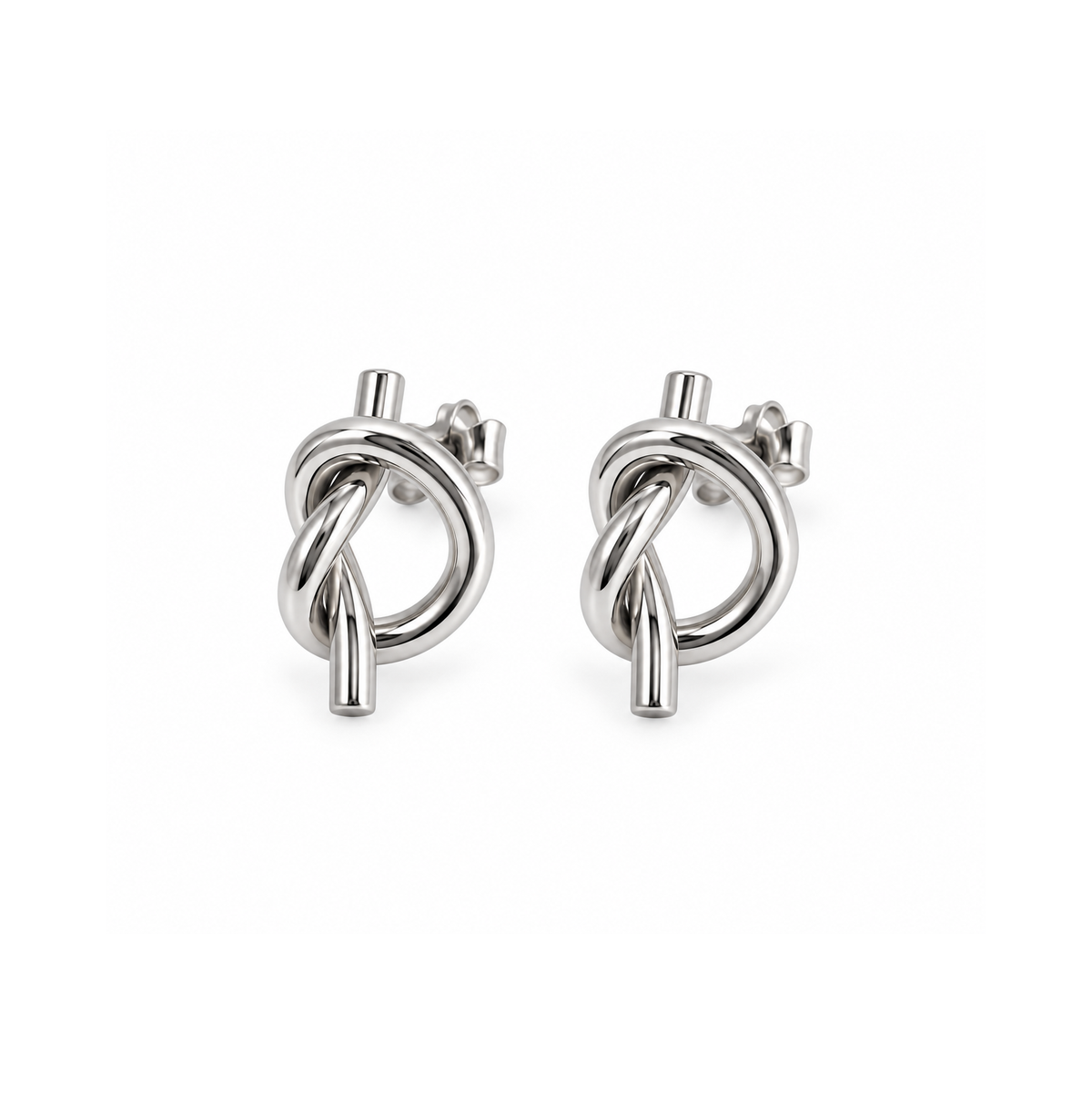 Fashion Minimalist Stainless Steel Huggie Earrings for Women