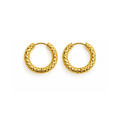 Fashion Hammered Hoop Earrings for Women