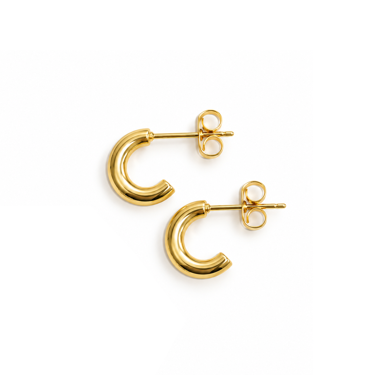 Fashion Minimalist Crescent Moon Stud Earrings for Women