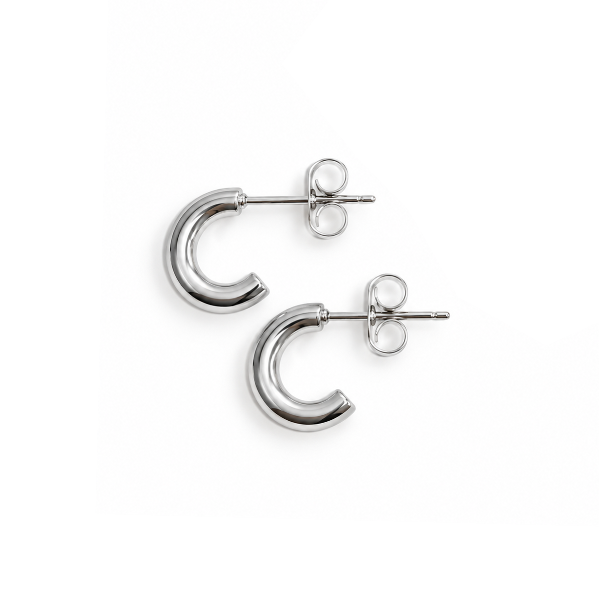 Fashion Minimalist Crescent Moon Stud Earrings for Women