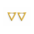 Polished Gold Triangle Earrings for Women