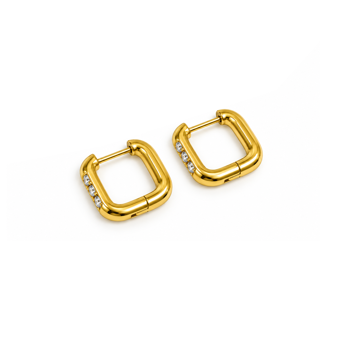 Minimalist Stainless Steel Huggie Hoop Earrings