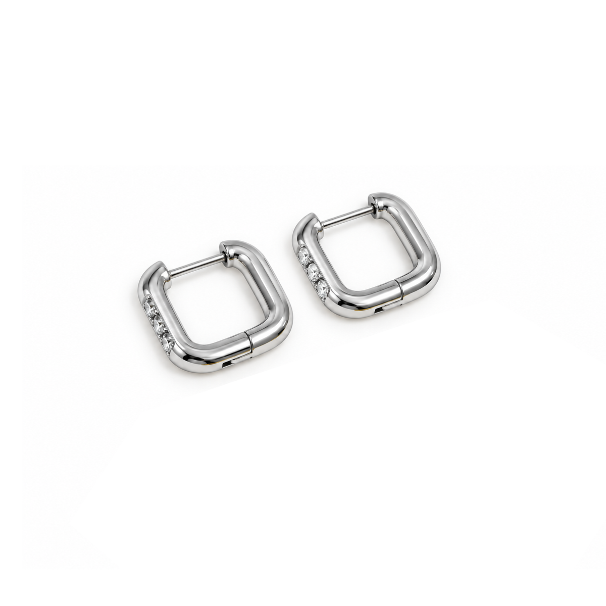 Minimalist Stainless Steel Huggie Hoop Earrings