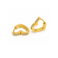 Fashion Minimalist Stainless Steel Huggie Earrings for Women