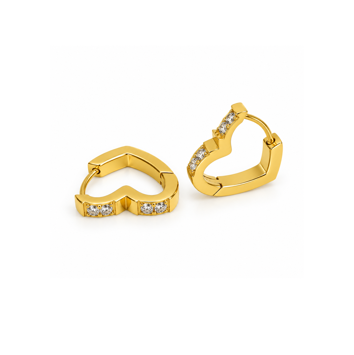 Fashion Minimalist Stainless Steel Huggie Earrings for Women