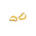 Fashion Minimalist Stainless Steel Huggie Earrings for Women