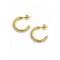 Fashion Minimalist Stainless Steel Huggie Earrings for Women